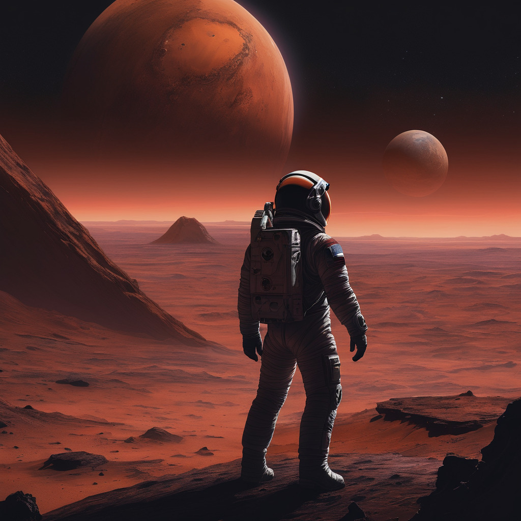 Astronaut on mars